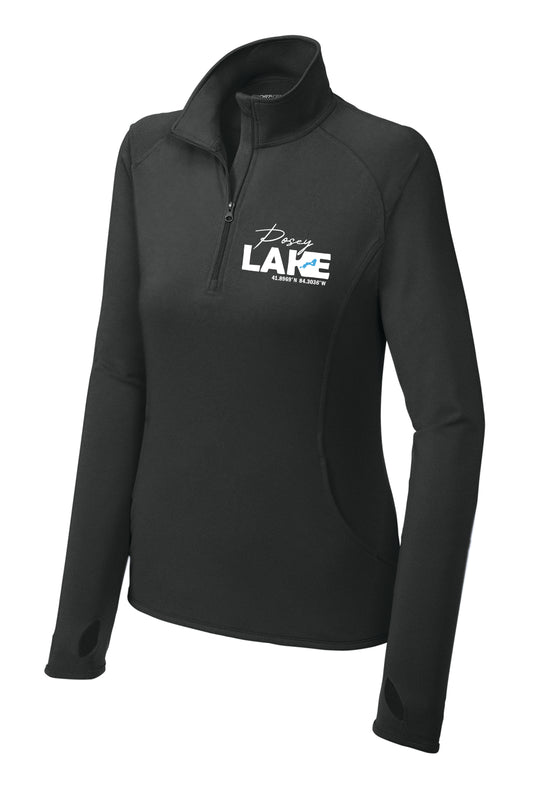 Sport-Tek® Women's Sport-Wick® Stretch 1/4-Zip Pullover