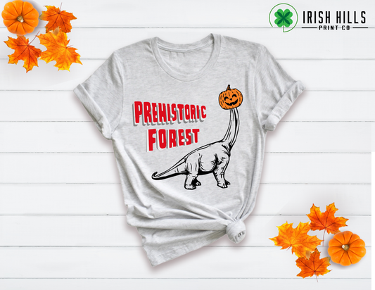Irish Hill Prehistoric Forest Pumpkin-Head Dino Vintage Halloween Edition