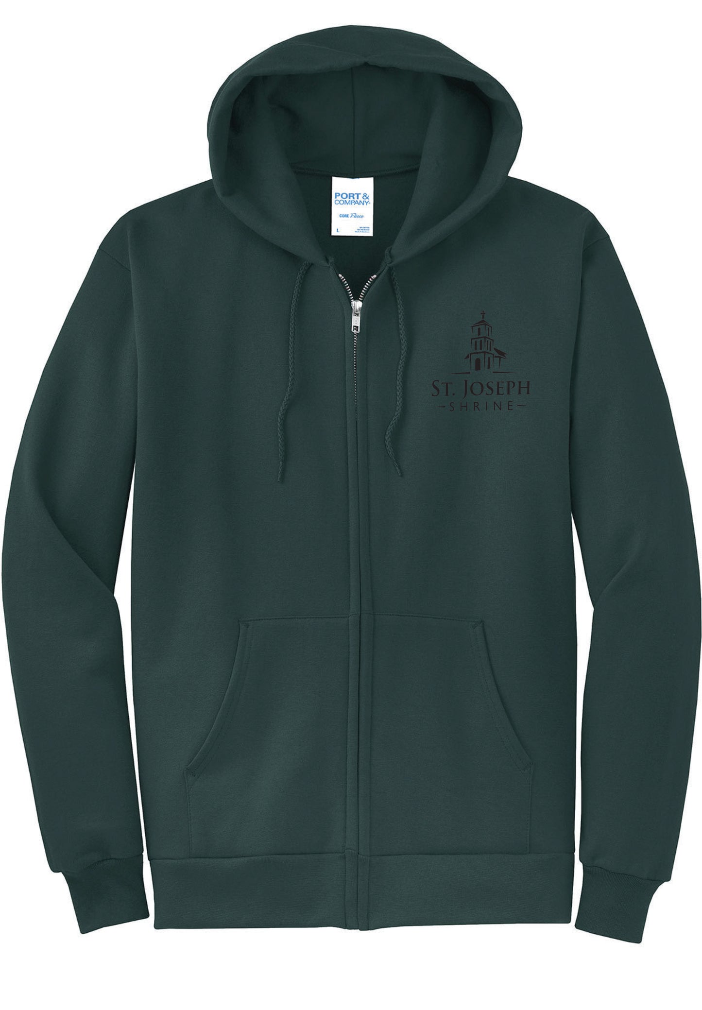 Zip Front Hooded Sweatshirt