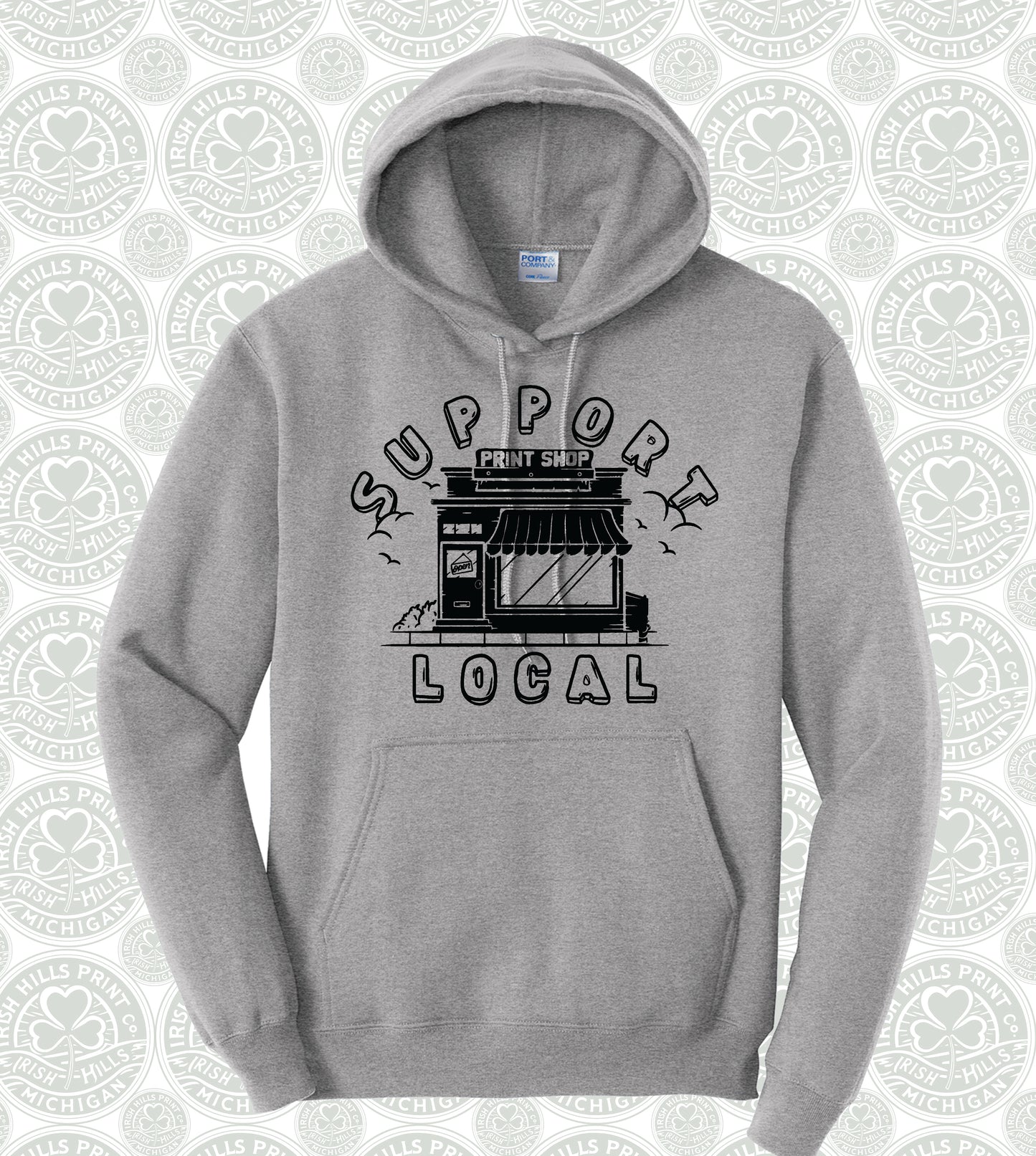 Support Local Pull-over Hooded Sweatshirt