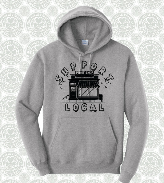 Support Local Pull-over Hooded Sweatshirt