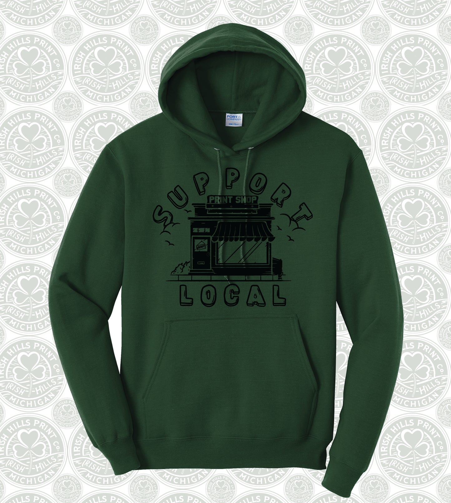Support Local Pull-over Hooded Sweatshirt