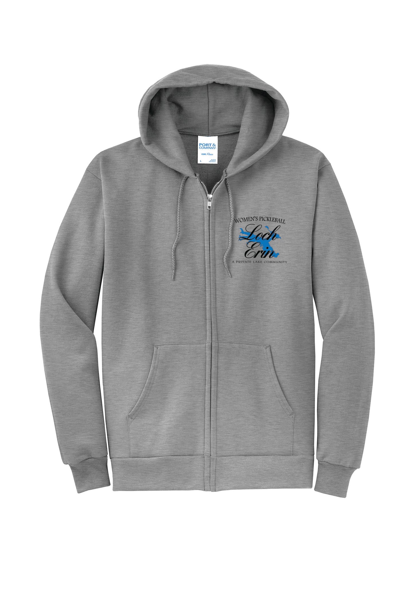 Golf / Pickleball Zip Front Hooded Sweatshirt