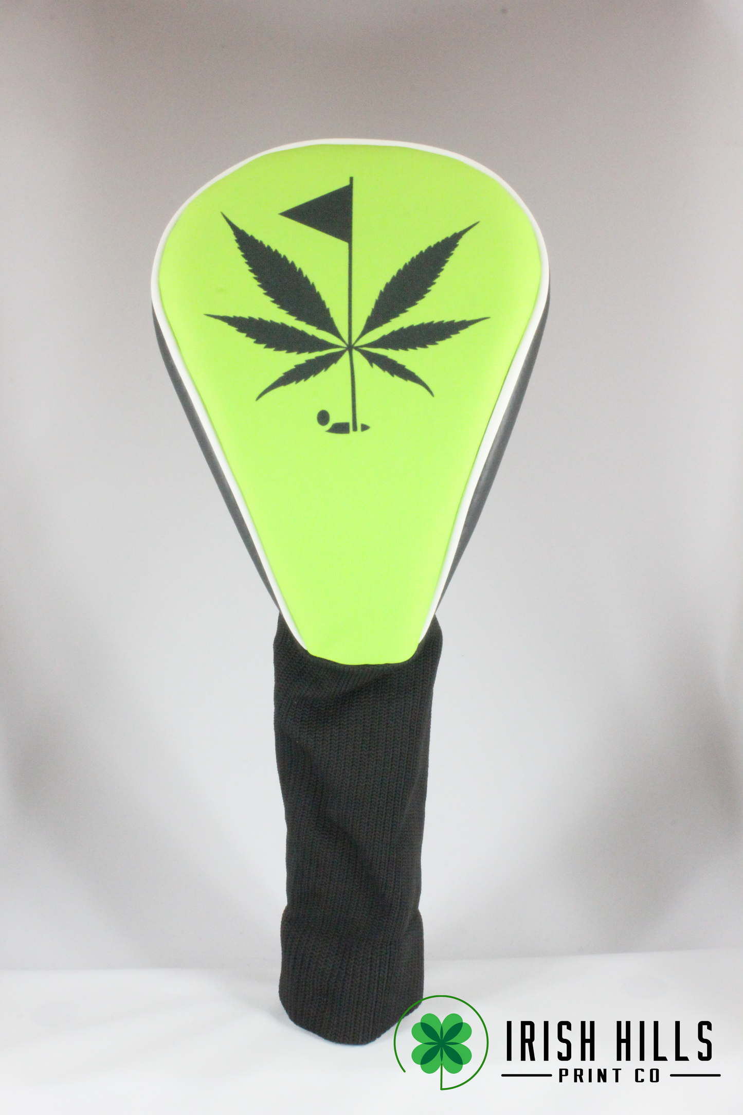 Black Weed Leaf with Pin Club Cover