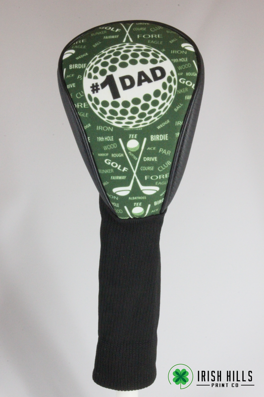 #1 Dad Golfing Club Cover