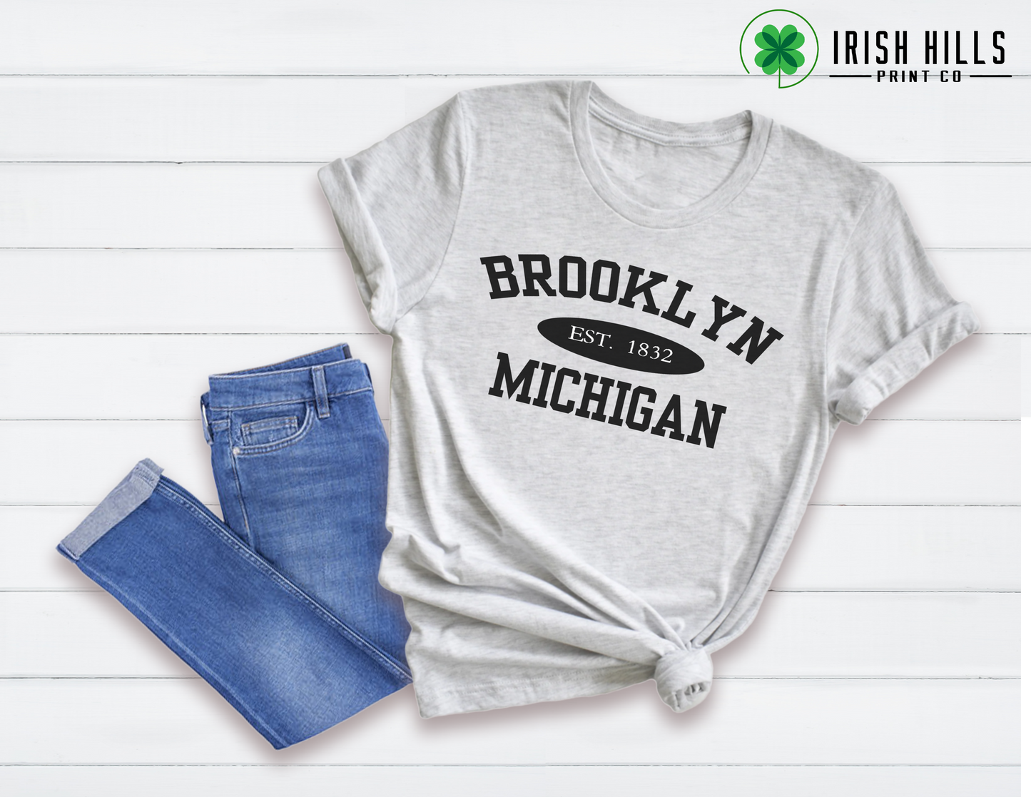 Brooklyn, MI EST 1832 T-Shirt