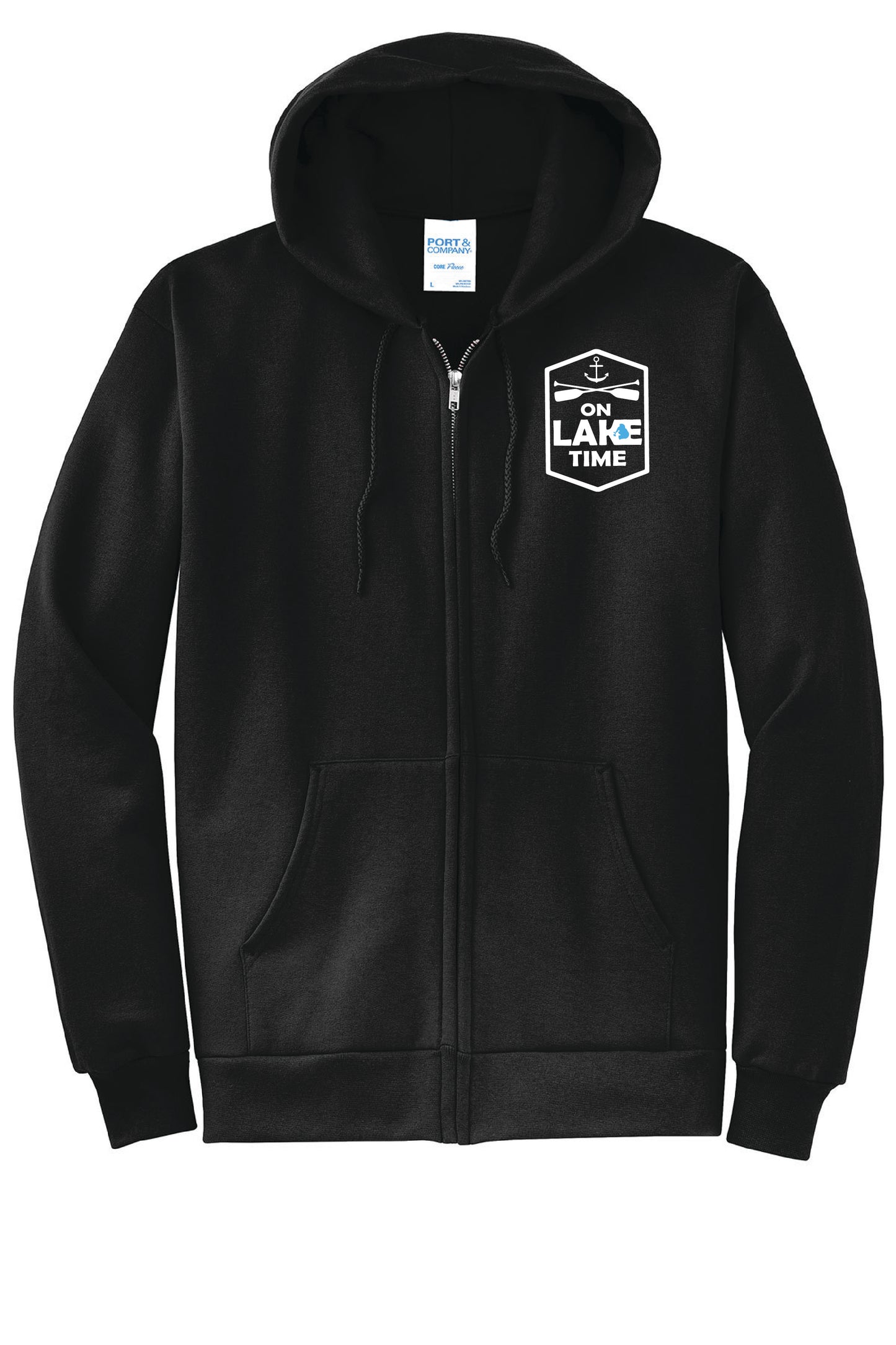 Zip Front  Hooded Sweatshirt