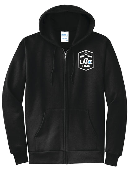Zip Front  Hooded Sweatshirt