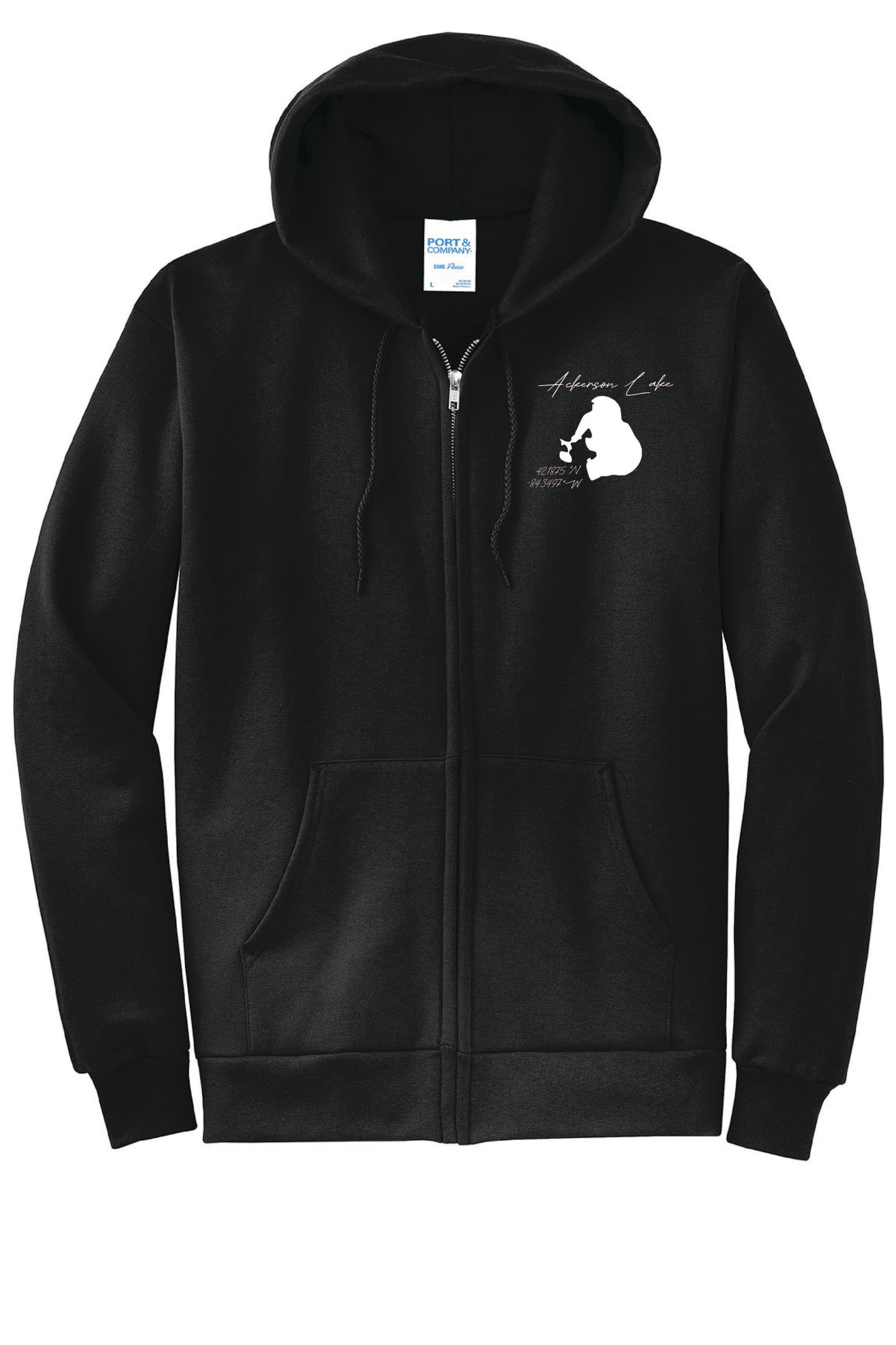 Zip Front  Hooded Sweatshirt