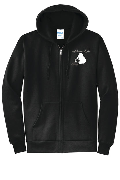 Zip Front  Hooded Sweatshirt