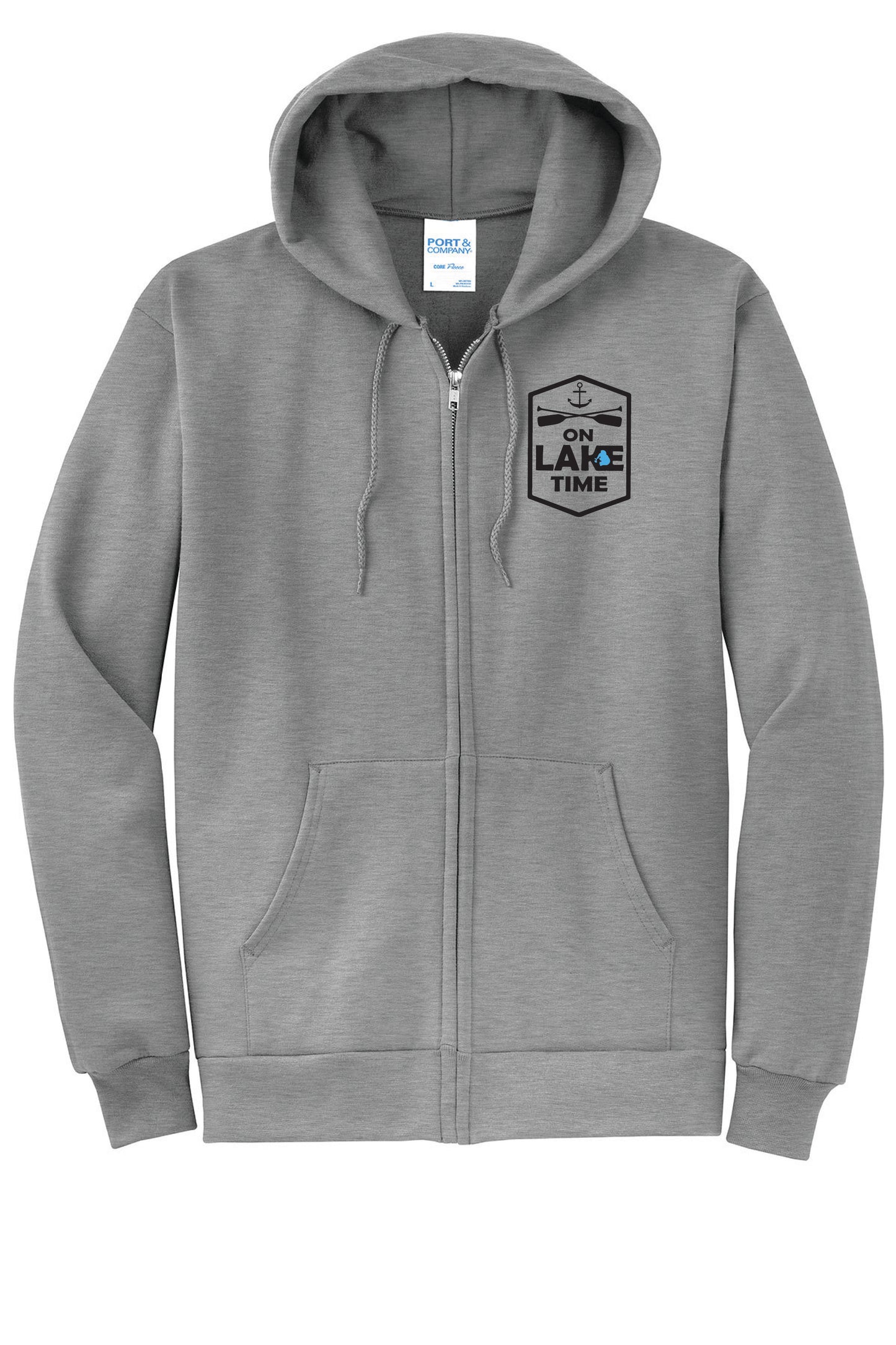 Zip Front  Hooded Sweatshirt