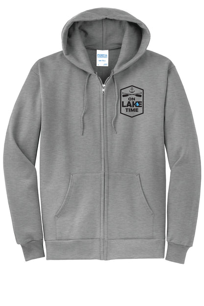 Zip Front  Hooded Sweatshirt