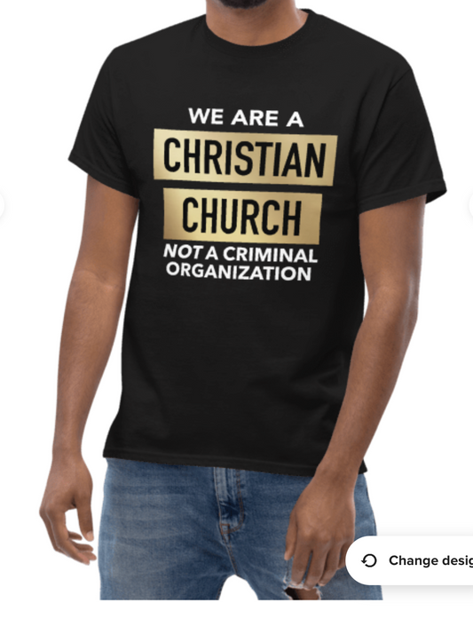 "Christian not criminal " Short Sleeve  T-Shirt