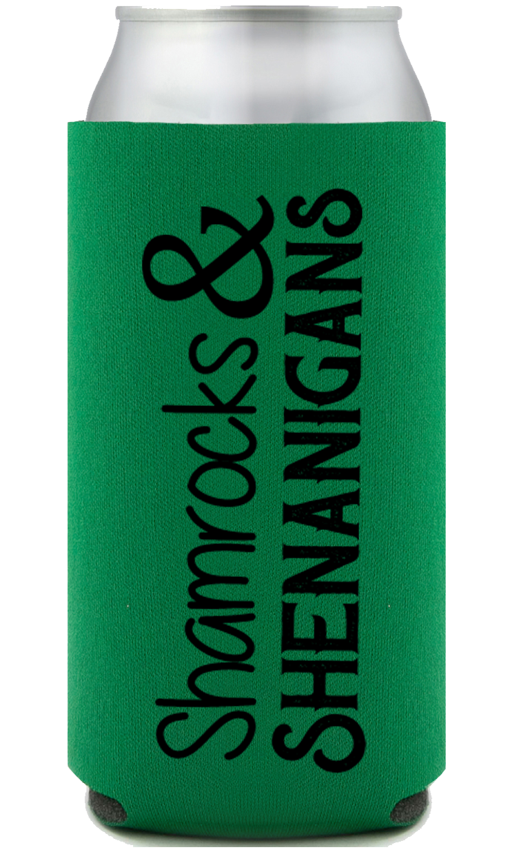 Shamrocks & Shenanigans Can Koozie