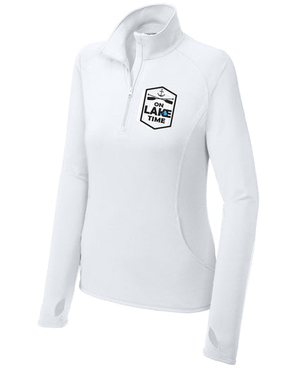 Sport-Tek® Women's Sport-Wick® Stretch 1/4-Zip Pullover