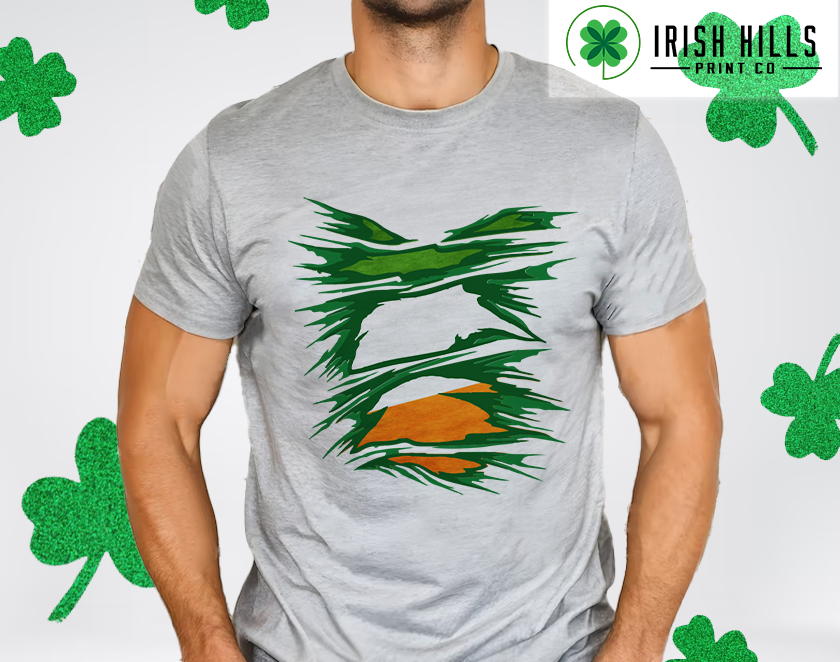 Irish Ripped Flag