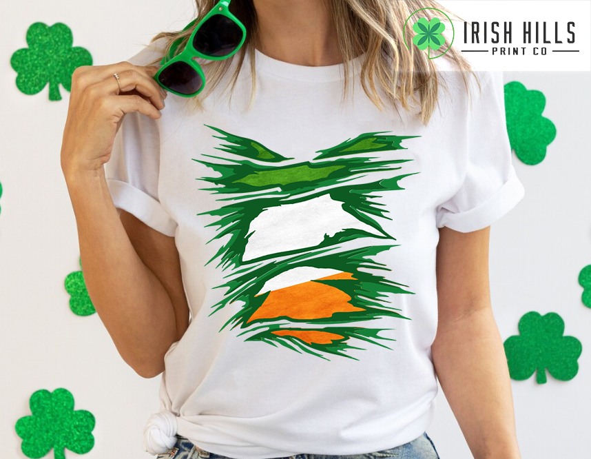 Irish Ripped Flag