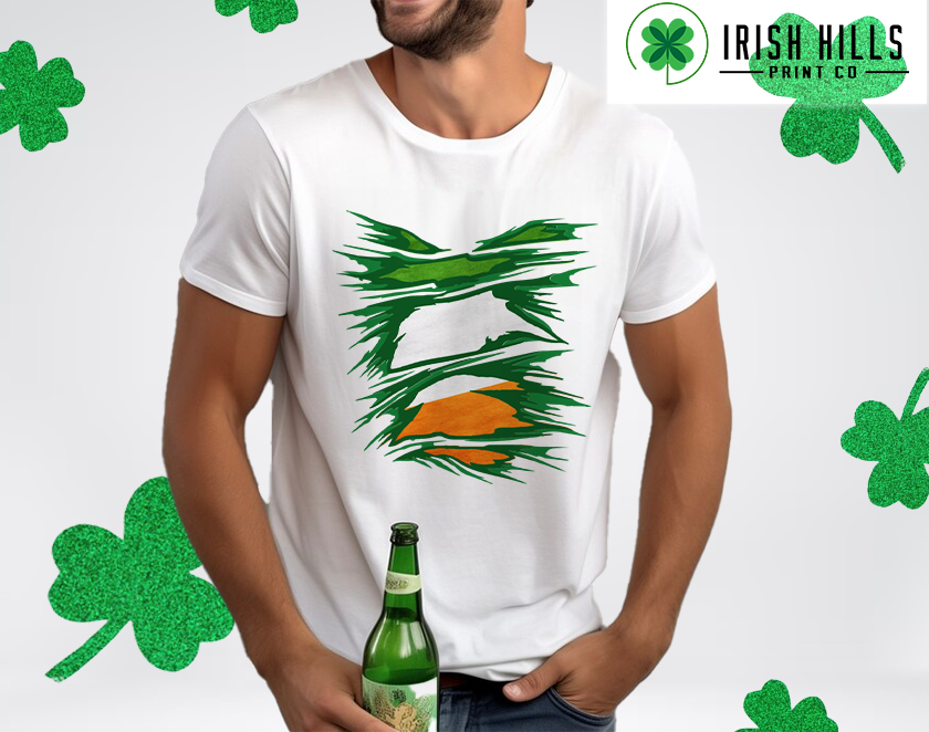 Irish Ripped Flag