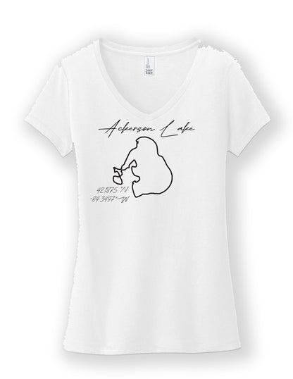 Ladies V Neck T-Shirt
