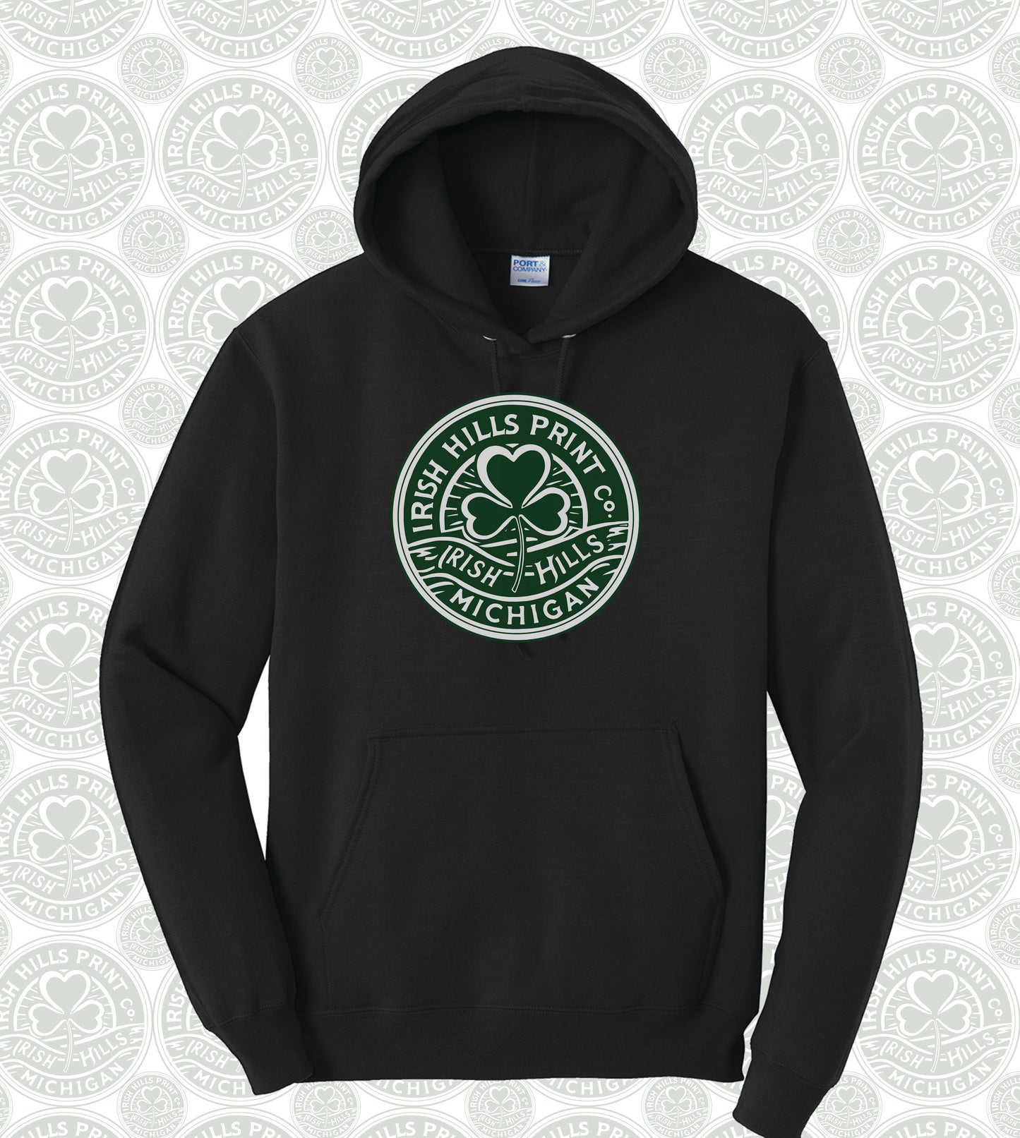 Clover Logo Pull-over Hooded Sweatshirt