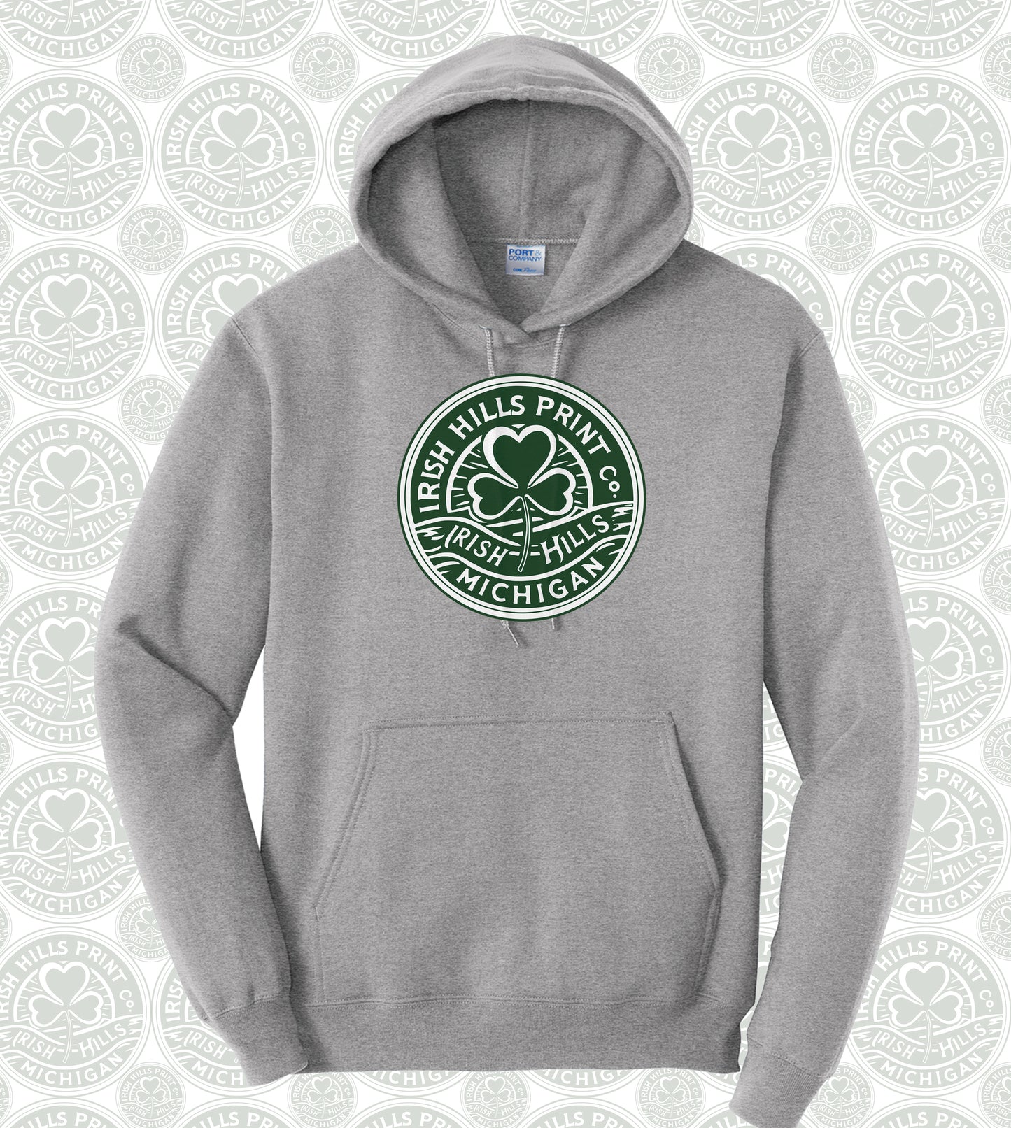 Clover Logo Pull-over Hooded Sweatshirt