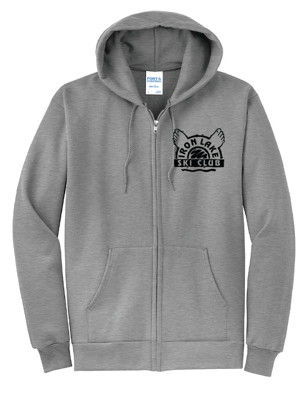 Zip Front  Hooded Sweatshirt
