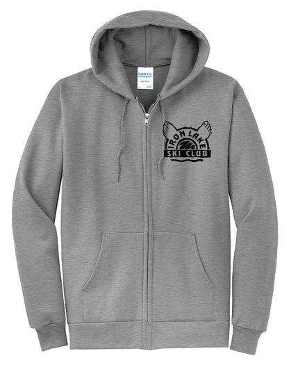 Zip Front  Hooded Sweatshirt
